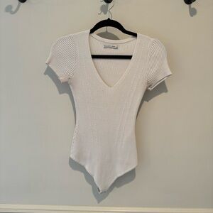 Abercrombie & Fitch cream bodysuit